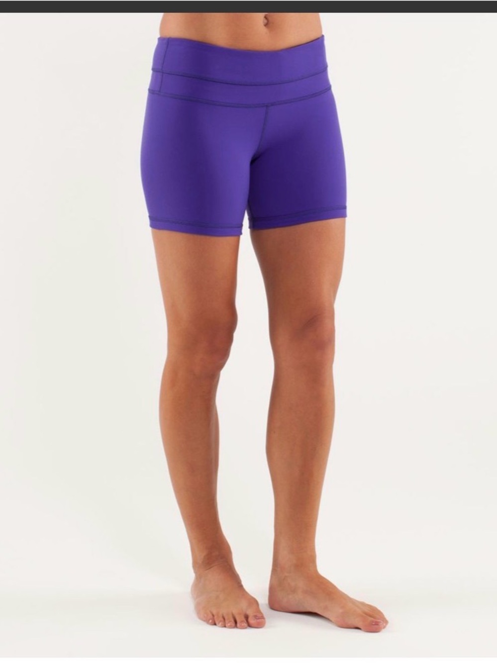 lululemon athletica Lululemon Reverse Groove Short Bruised Berry Euc size 6